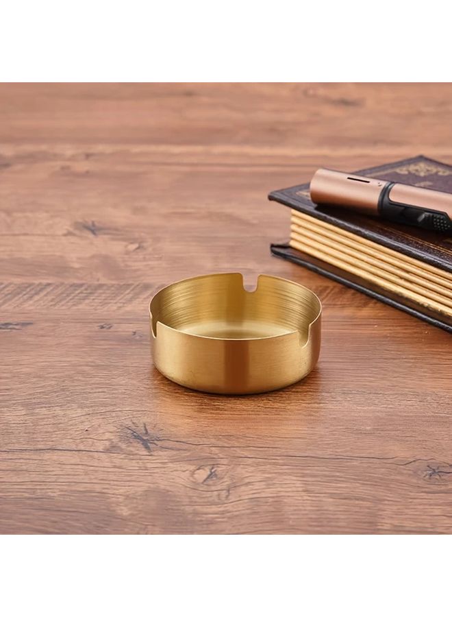 مجموعة منافض سجائر ذهبية سميكة غير قابلة للكسر من 3 قطع لتزيين المنزل - Image 4